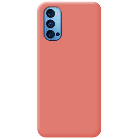 Funda Silicona Líquida Ultra Suave para Oppo Reno 4 5G color Rosa