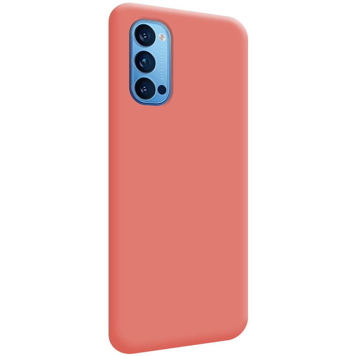 Funda Silicona Líquida Ultra Suave para Oppo Reno 4 5G color Rosa