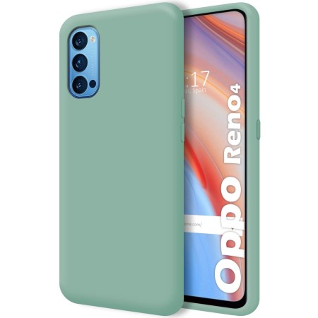 Funda Silicona Líquida Ultra Suave para Oppo Reno 4 5G color Verde