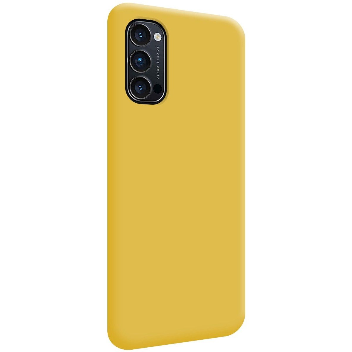 Funda Silicona Líquida Ultra Suave para Oppo Reno 4 Pro 5G color Amarilla