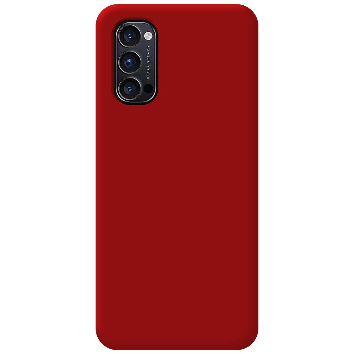 Funda Silicona Líquida Ultra Suave para Oppo Reno 4 Pro 5G color Roja