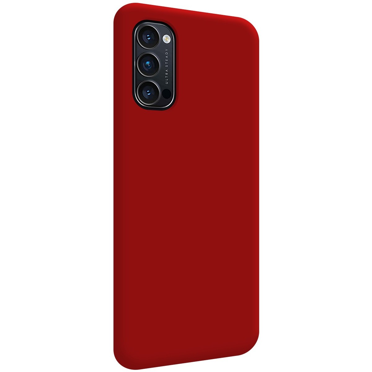Funda Silicona Líquida Ultra Suave para Oppo Reno 4 Pro 5G color Roja