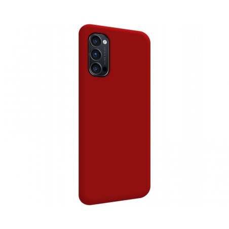 Funda Silicona Líquida Ultra Suave para Oppo Reno 4 Pro 5G color Roja