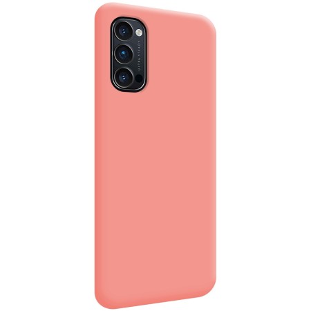 Funda Silicona Líquida Ultra Suave para Oppo Reno 4 Pro 5G color Rosa