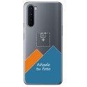 Personaliza tu Funda Gel Silicona Transparente con tu Fotografia para OnePlus Nord dibujo personalizada