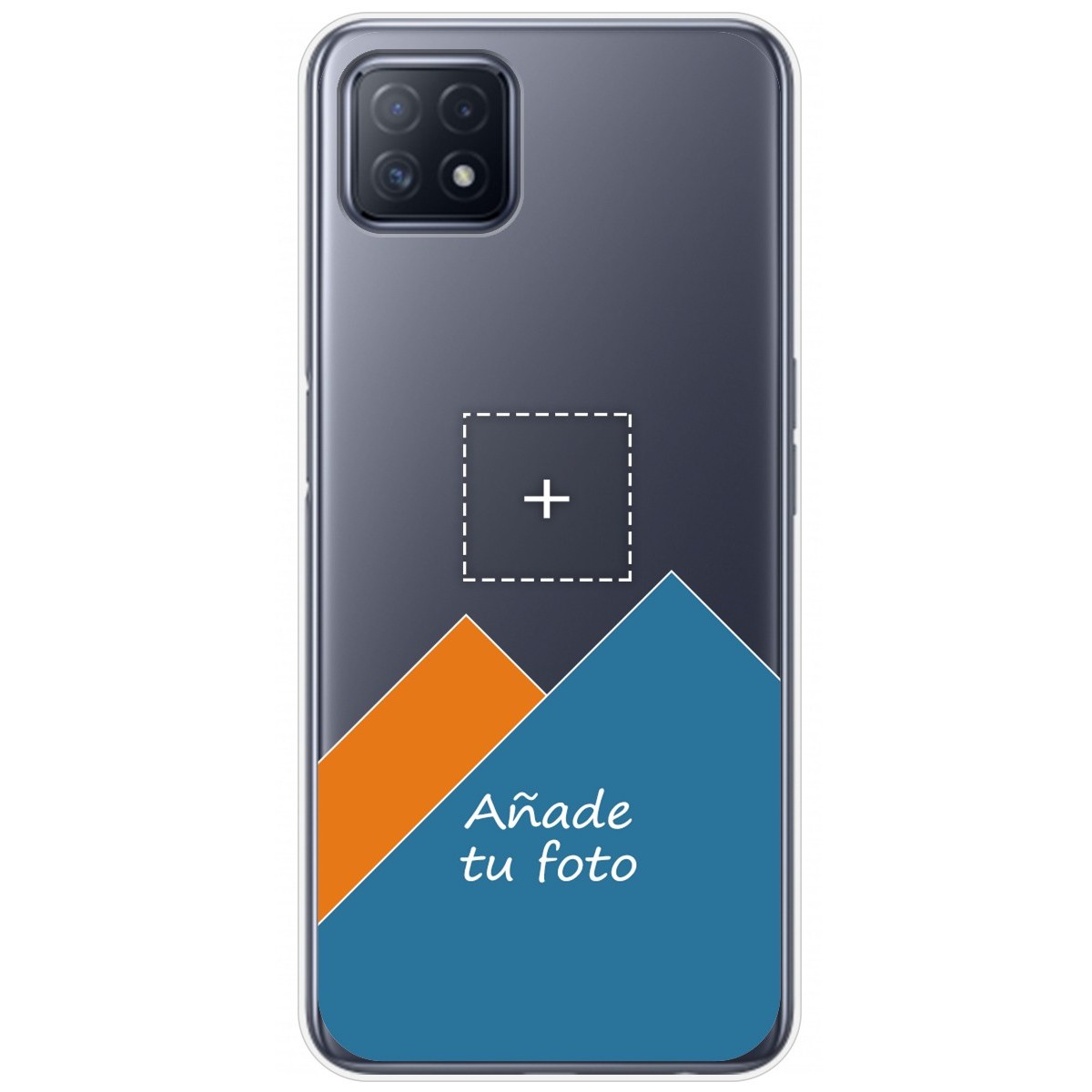 Personaliza tu Funda Gel Silicona Transparente con tu Fotografia para Oppo A73 5G dibujo personalizada
