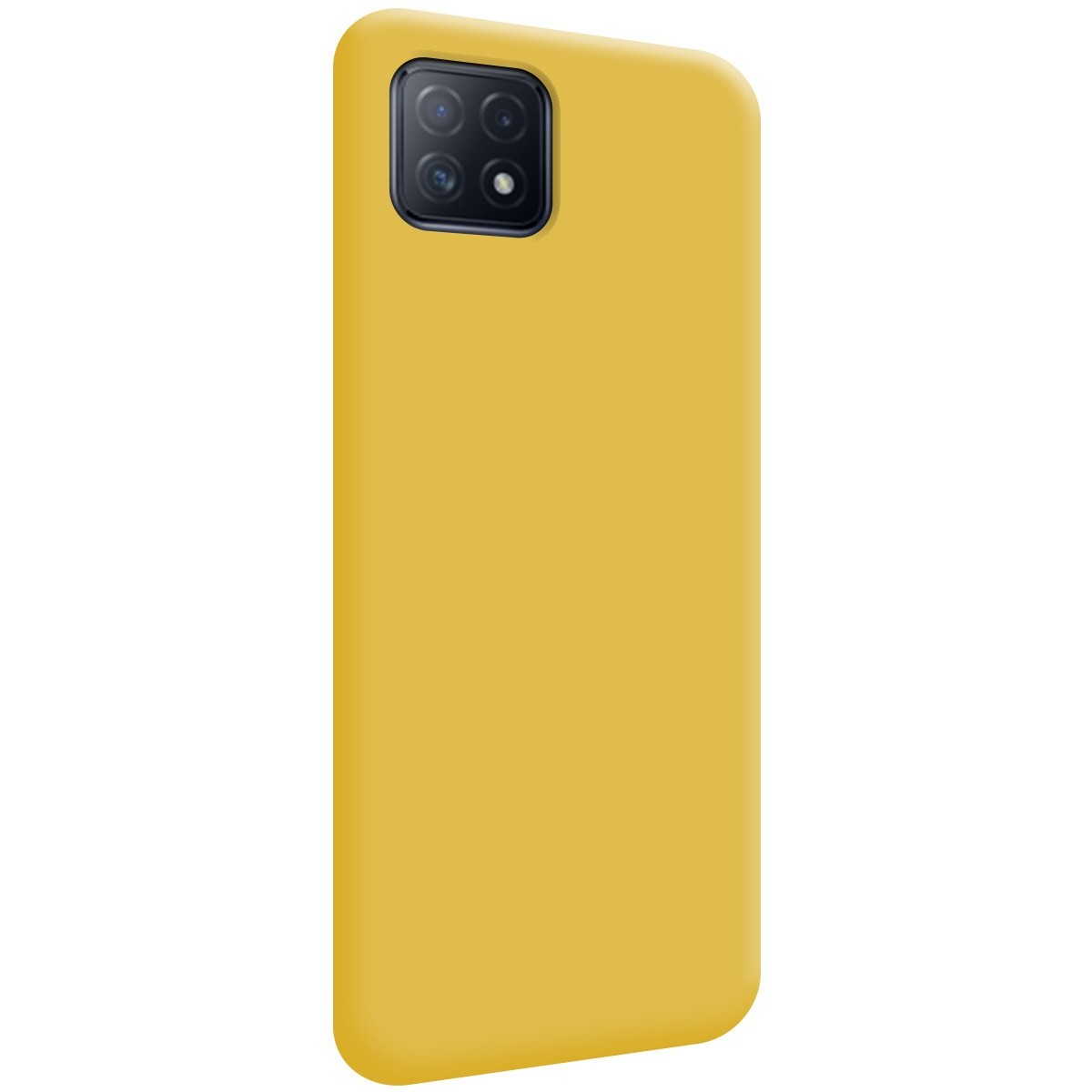 Funda Silicona Líquida Ultra Suave para Oppo A73 5G color Amarilla