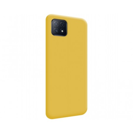 Funda Silicona Líquida Ultra Suave para Oppo A73 5G color Amarilla