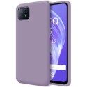 Funda Silicona Líquida Ultra Suave para Oppo A73 5G color Morada