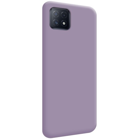Funda Silicona Líquida Ultra Suave para Oppo A73 5G color Morada