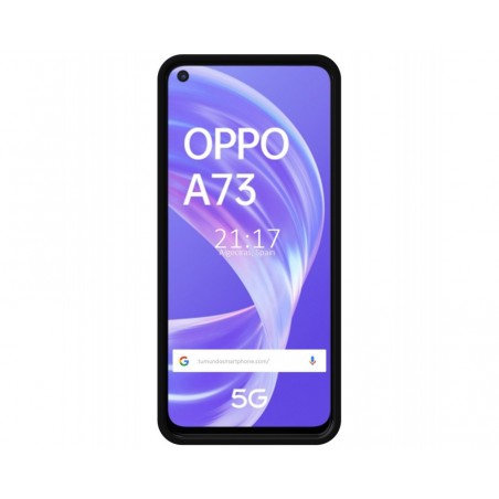 Funda Silicona Líquida Ultra Suave para Oppo A73 5G color Negra