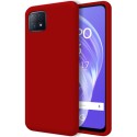 Funda Silicona Líquida Ultra Suave para Oppo A73 5G color Roja