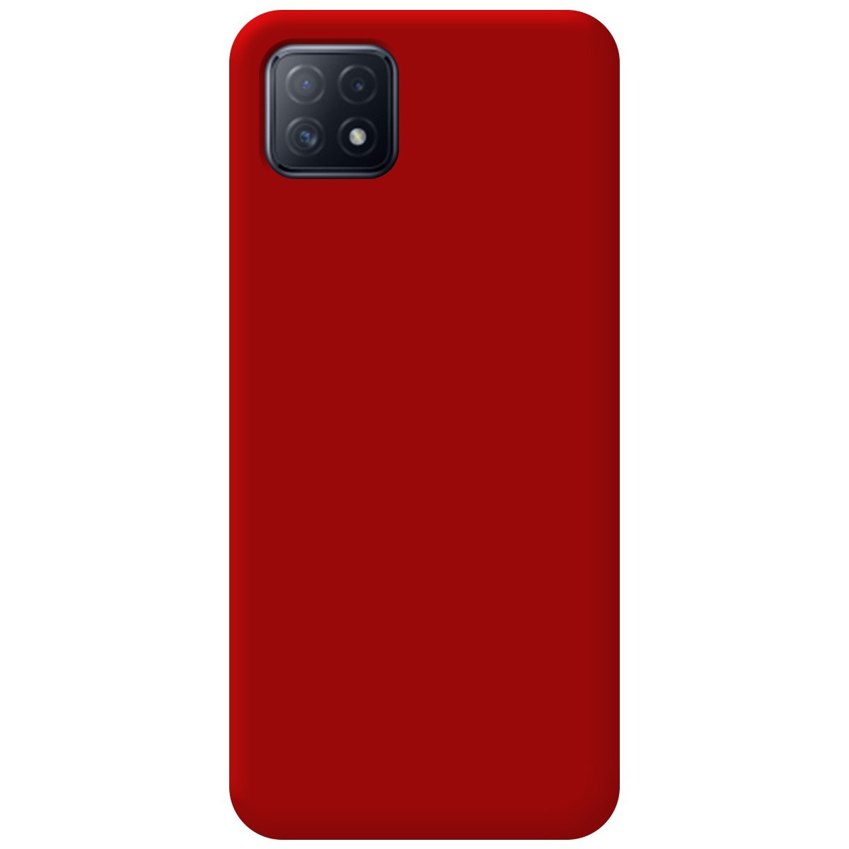 Funda Silicona Líquida Ultra Suave para Oppo A73 5G color Roja