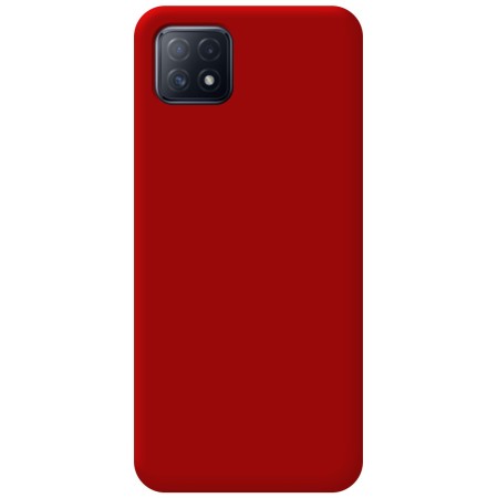 Funda Silicona Líquida Ultra Suave para Oppo A73 5G color Roja