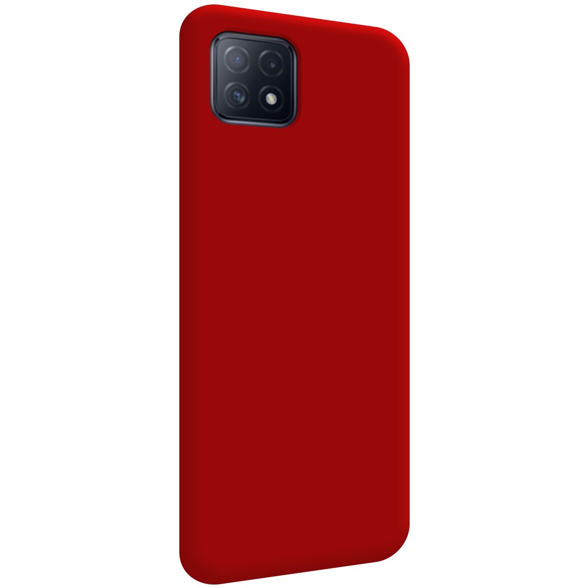 Funda Silicona Líquida Ultra Suave para Oppo A73 5G color Roja