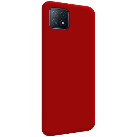 Funda Silicona Líquida Ultra Suave para Oppo A73 5G color Roja