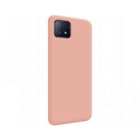 Funda Silicona Líquida Ultra Suave para Oppo A73 5G color Rosa