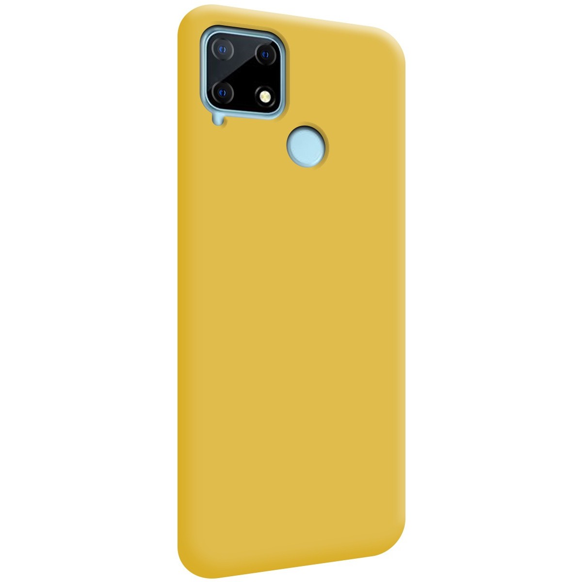 Funda Silicona Líquida Ultra Suave para Realme 7i / Narzo 30A color Amarilla