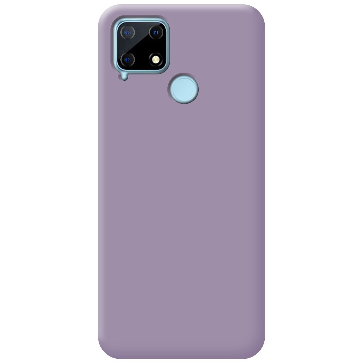 Funda Silicona Líquida Ultra Suave para Realme 7i / Narzo 30A color Morada