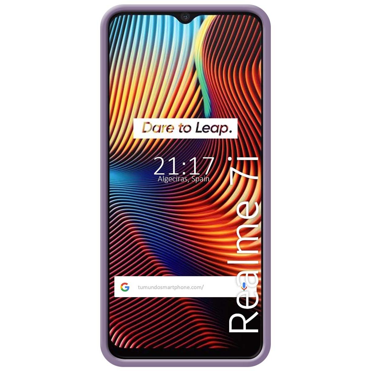 Funda Silicona Líquida Ultra Suave para Realme 7i / Narzo 30A color Morada