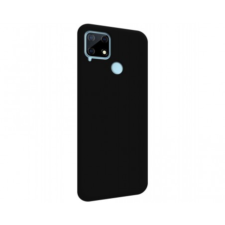 Funda Silicona Líquida Ultra Suave para Realme 7i / Narzo 30A color Negra