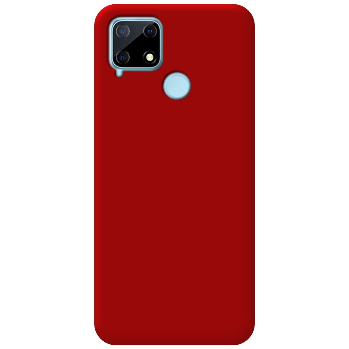 Funda Silicona Líquida Ultra Suave para Realme 7i / Narzo 30A color Roja