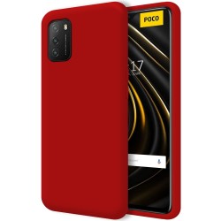 Funda Silicona Líquida Ultra Suave para Xiaomi POCO M3 / Redmi 9T color Roja