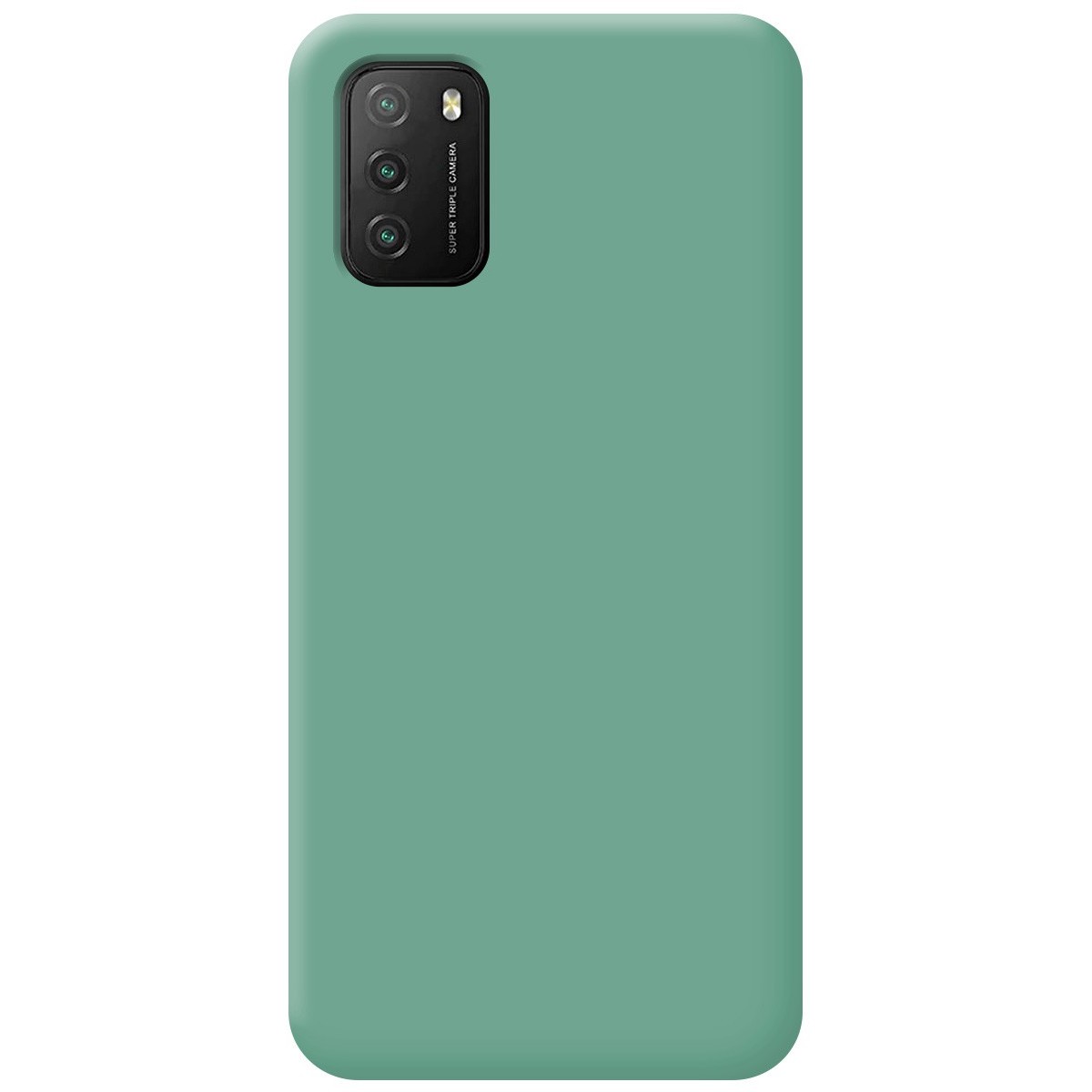 Funda Silicona Líquida Ultra Suave para Xiaomi POCO M3 / Redmi 9T color Verde