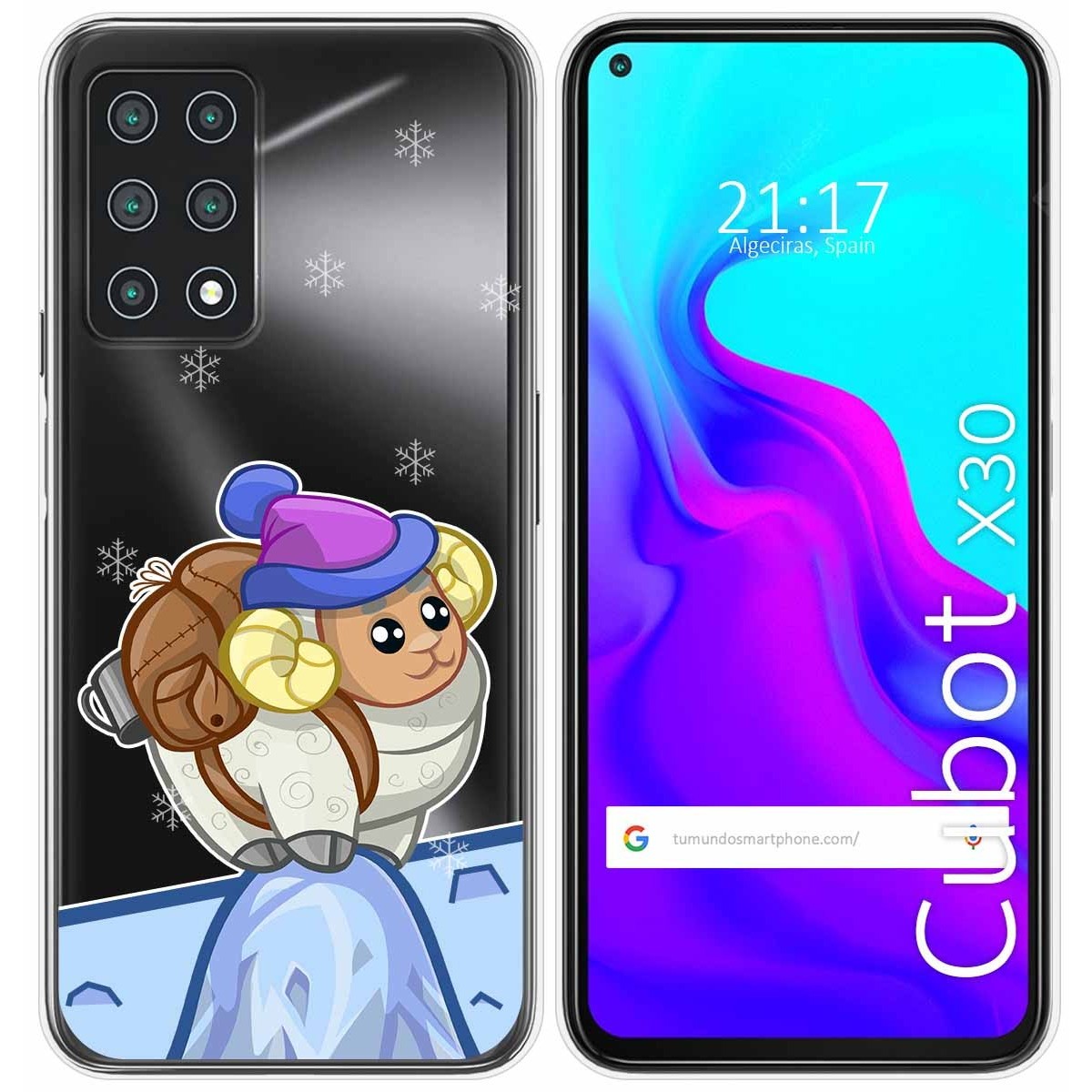 Funda Gel Transparente para Cubot X30 diseño Cabra Dibujos