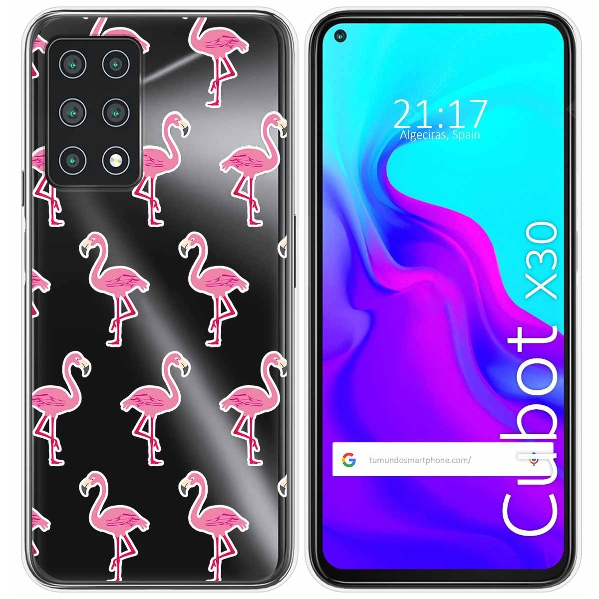 Funda Gel Transparente para Cubot X30 diseño Flamenco Dibujos