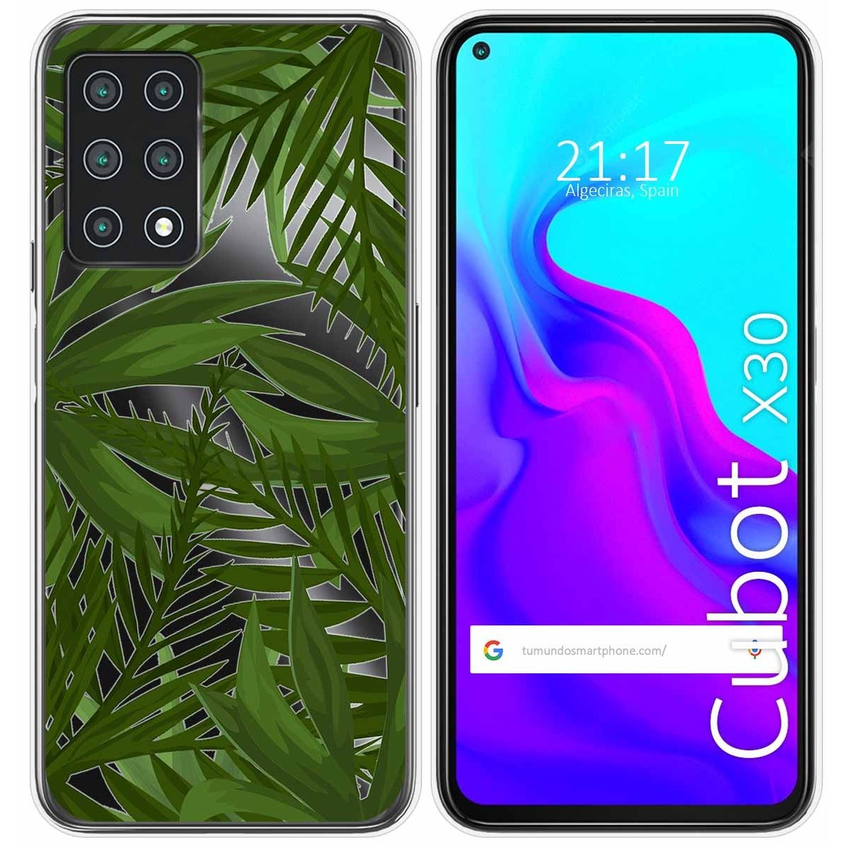 Funda Gel Transparente para Cubot X30 diseño Jungla Dibujos