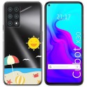 Funda Gel Transparente para Cubot X30 diseño Playa Dibujos