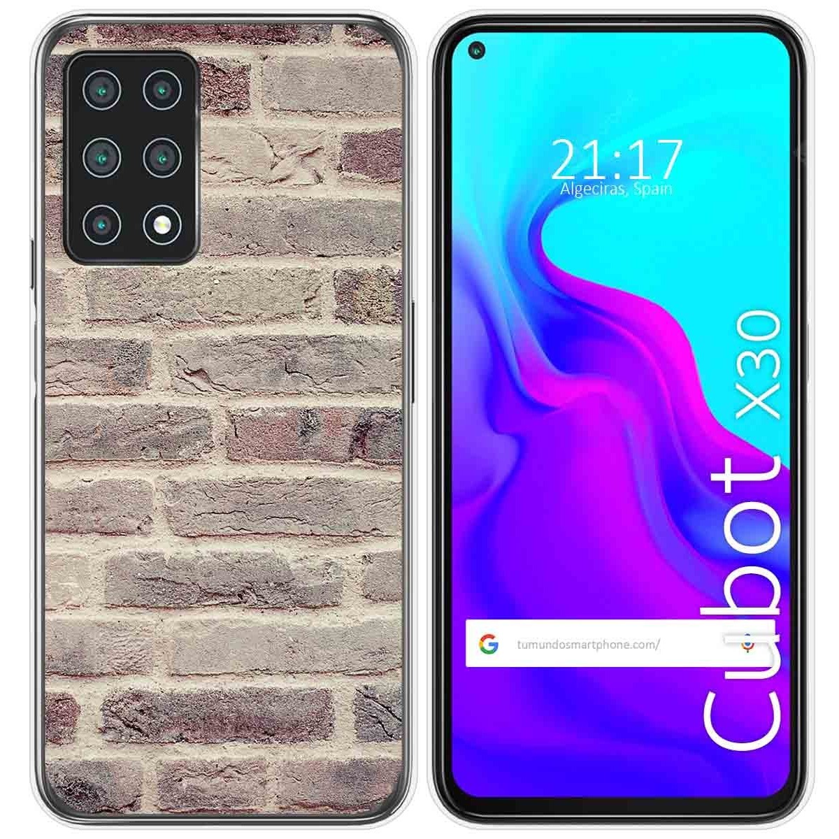 Funda Gel Tpu para Cubot X30 diseño Ladrillo 01 Dibujos