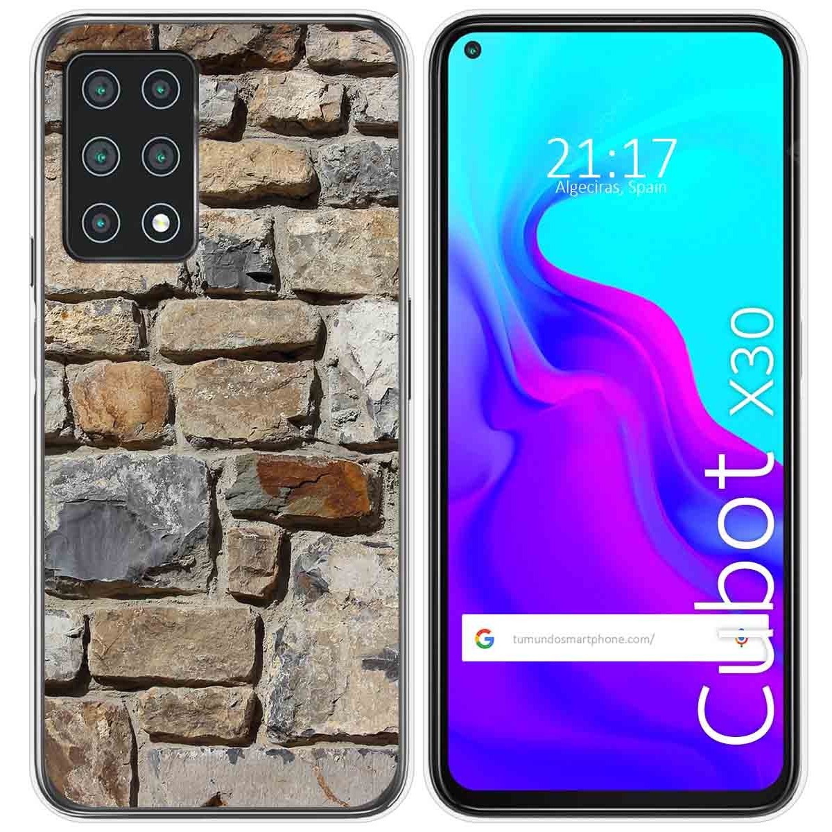 Funda Gel Tpu para Cubot X30 diseño Ladrillo 03 Dibujos