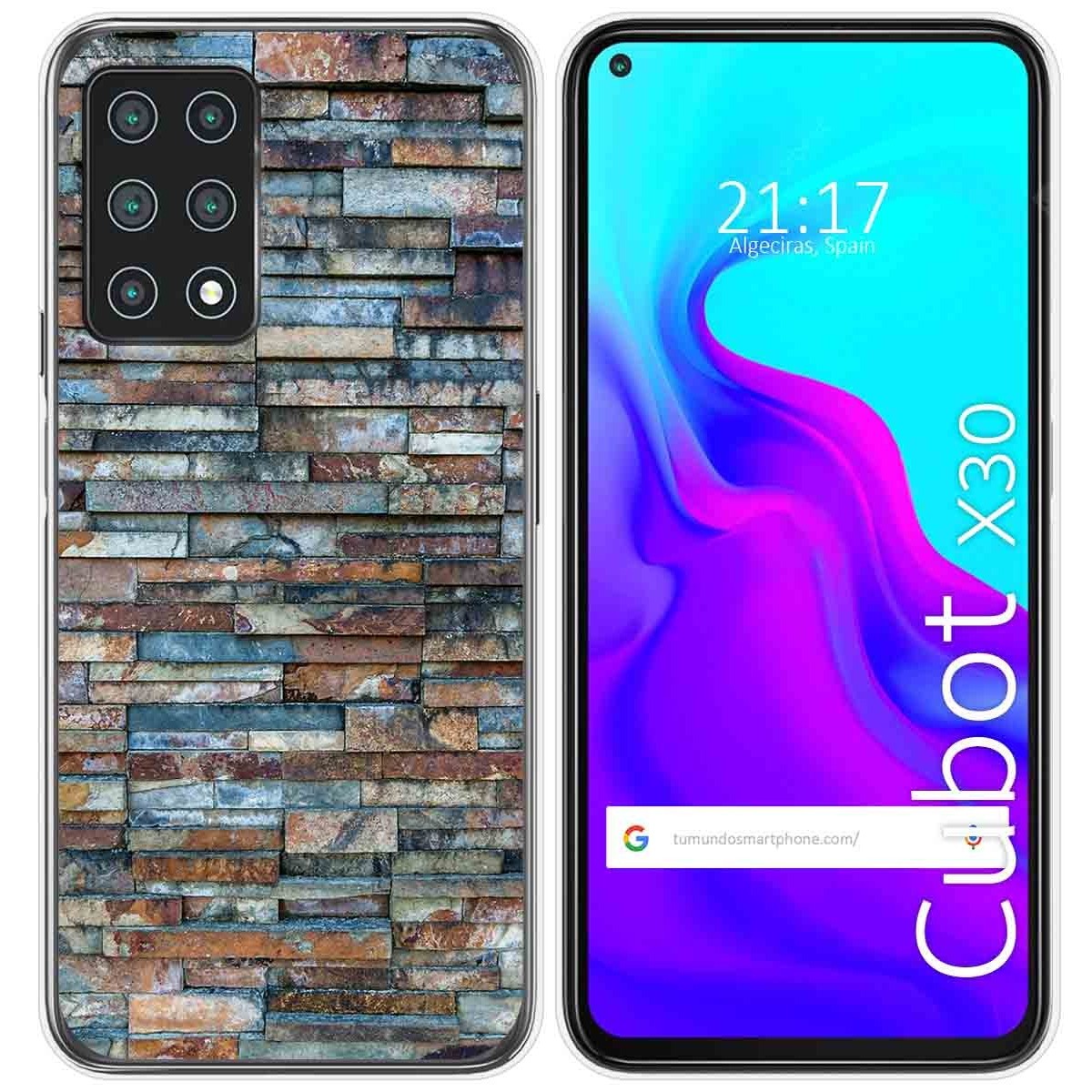 Funda Gel Tpu para Cubot X30 diseño Ladrillo 05 Dibujos