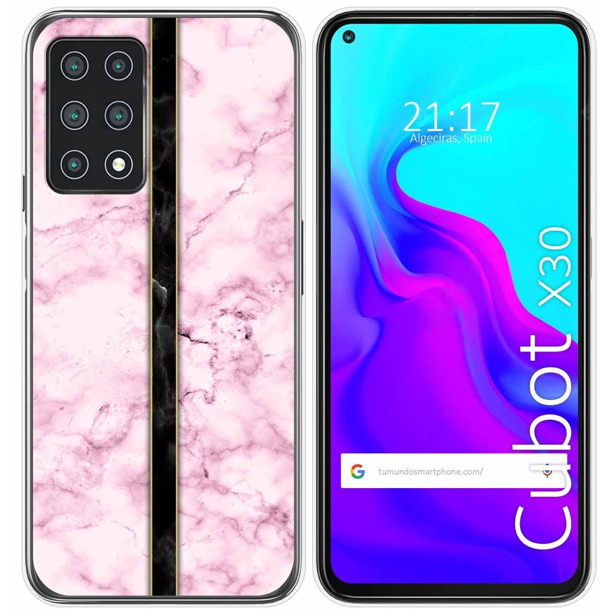 Funda Gel Tpu para Cubot X30 diseño Mármol 04 Dibujos