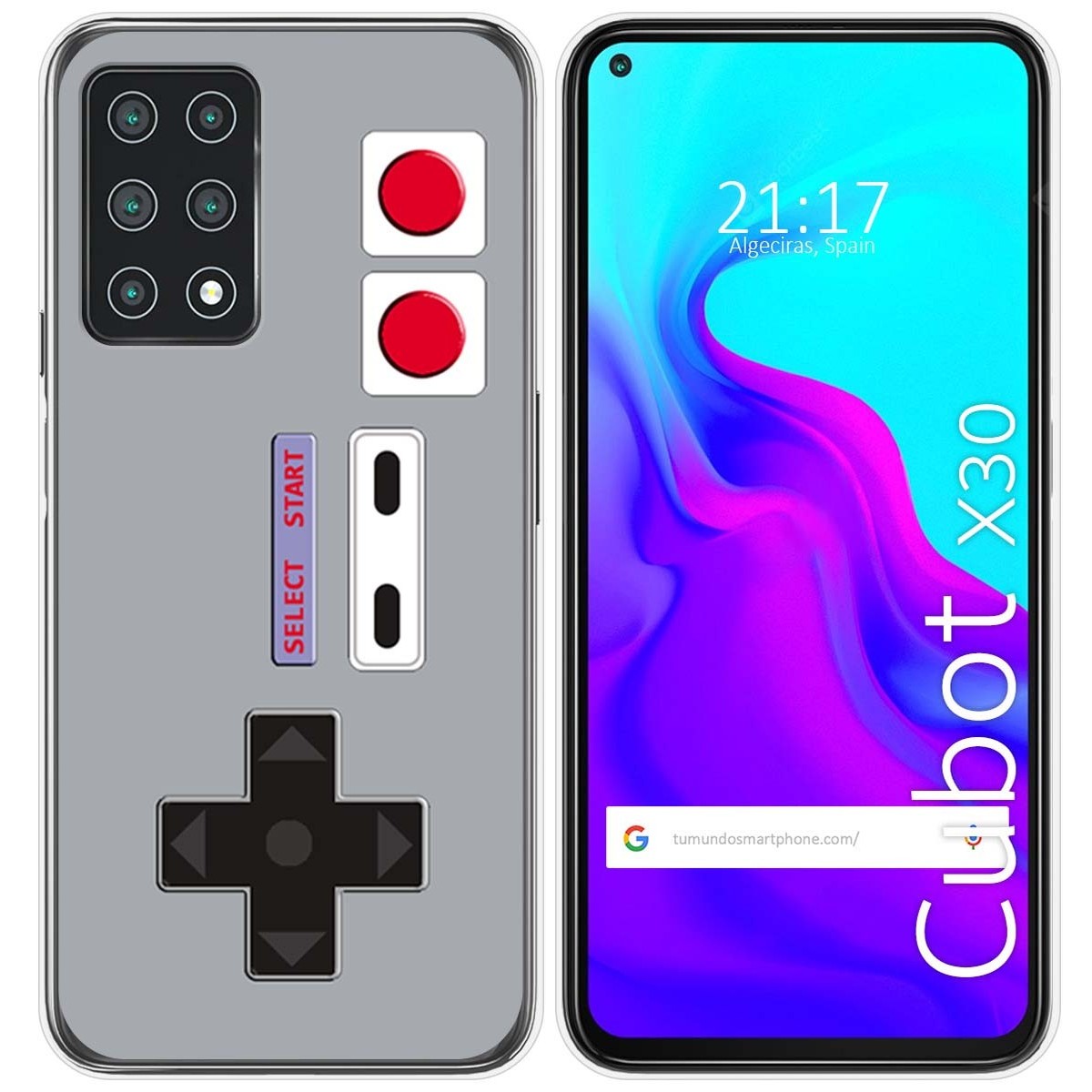 Funda Gel Tpu para Cubot X30 diseño Consola Dibujos