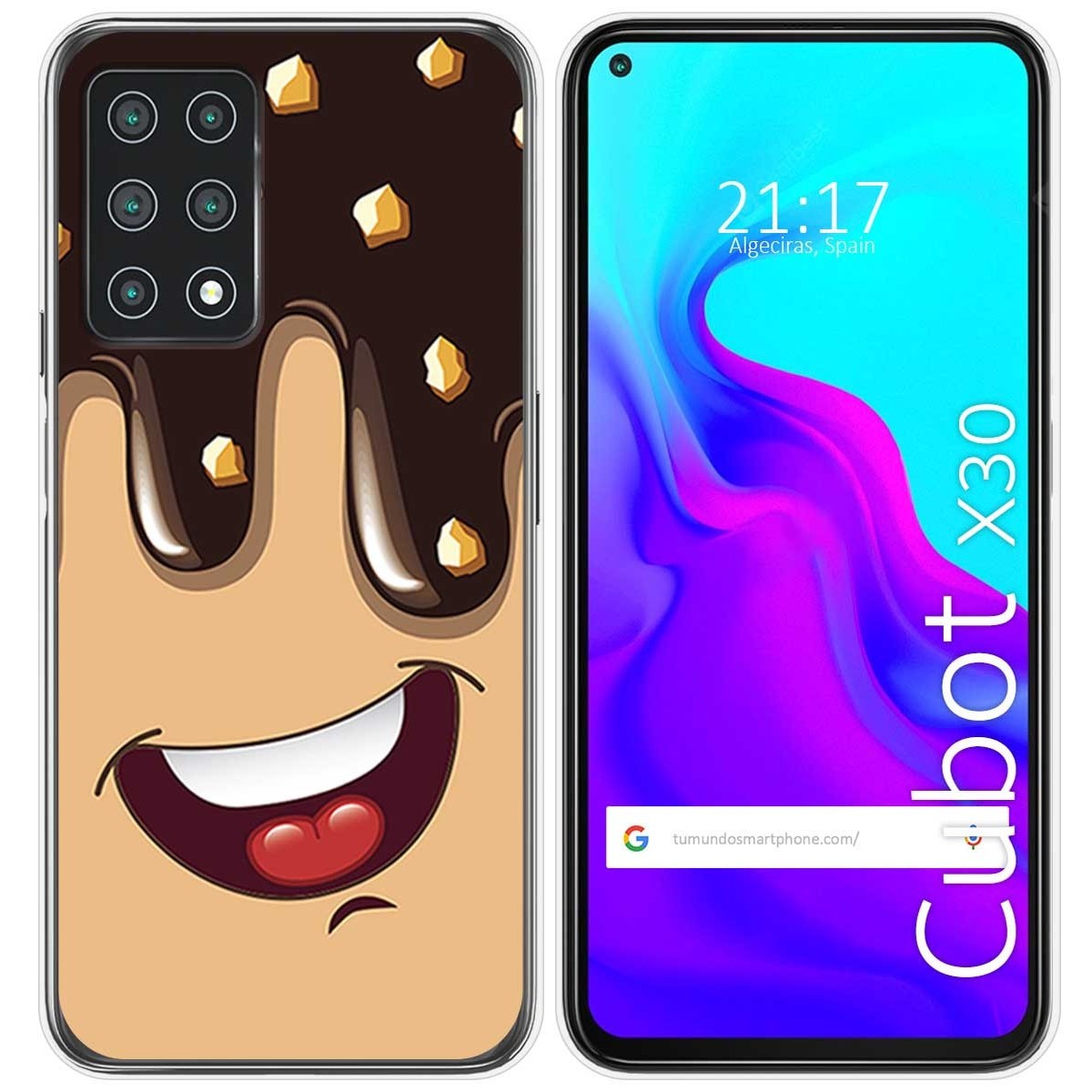 Funda Gel Tpu para Cubot X30 diseño Helado Chocolate Dibujos