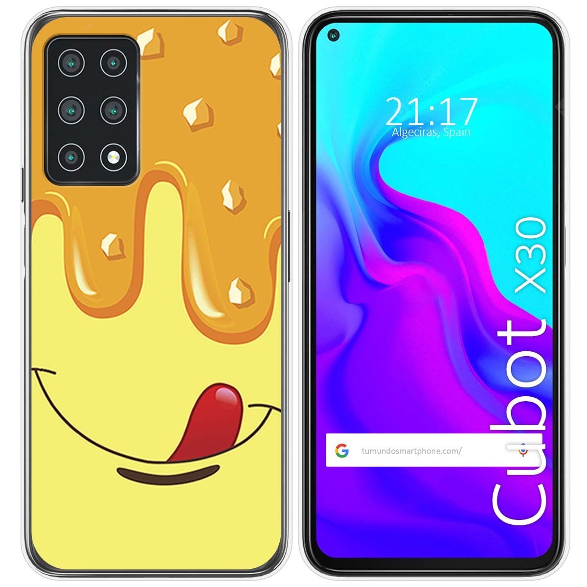 Funda Gel Tpu para Cubot X30 diseño Helado Vainilla Dibujos