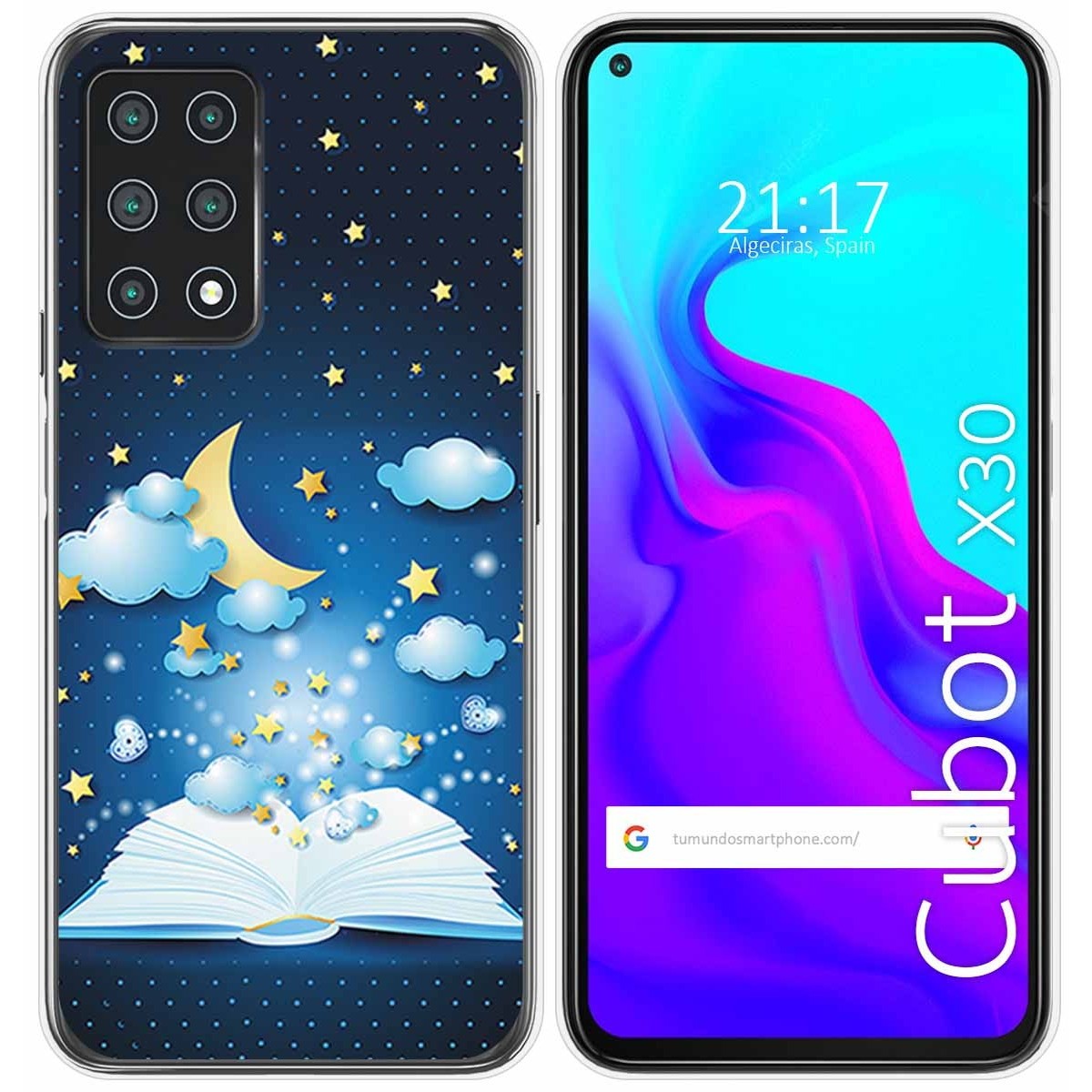 Funda Gel Tpu para Cubot X30 diseño Libro Cuentos Dibujos