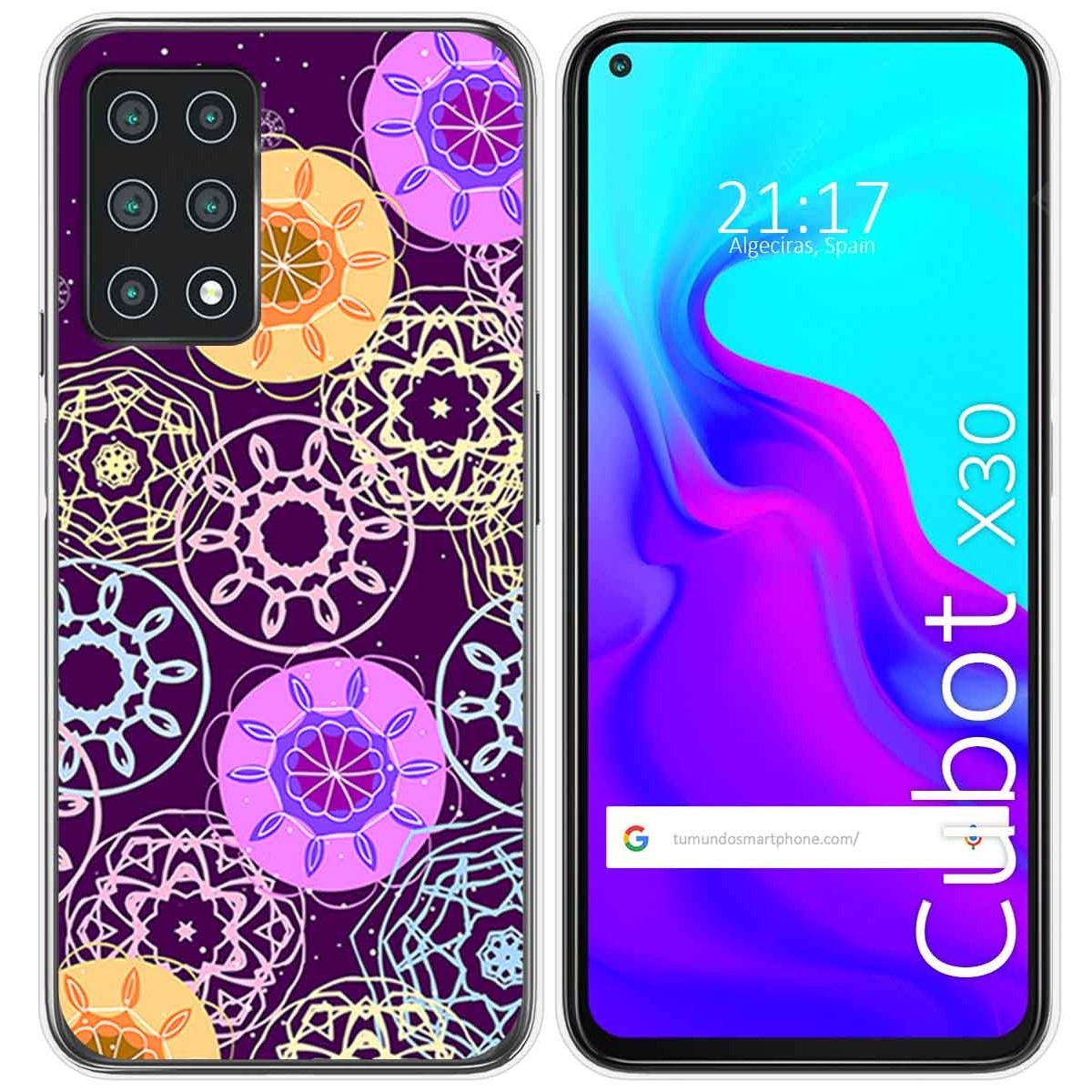 Funda Gel Tpu para Cubot X30 diseño Radial Dibujos