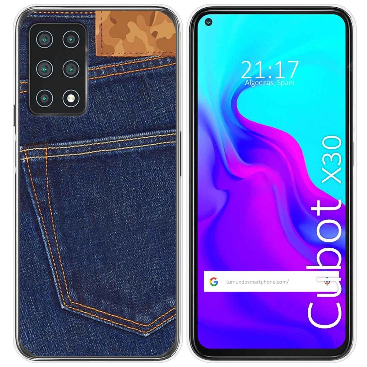 Funda Gel Tpu para Cubot X30 diseño Vaquero Dibujos