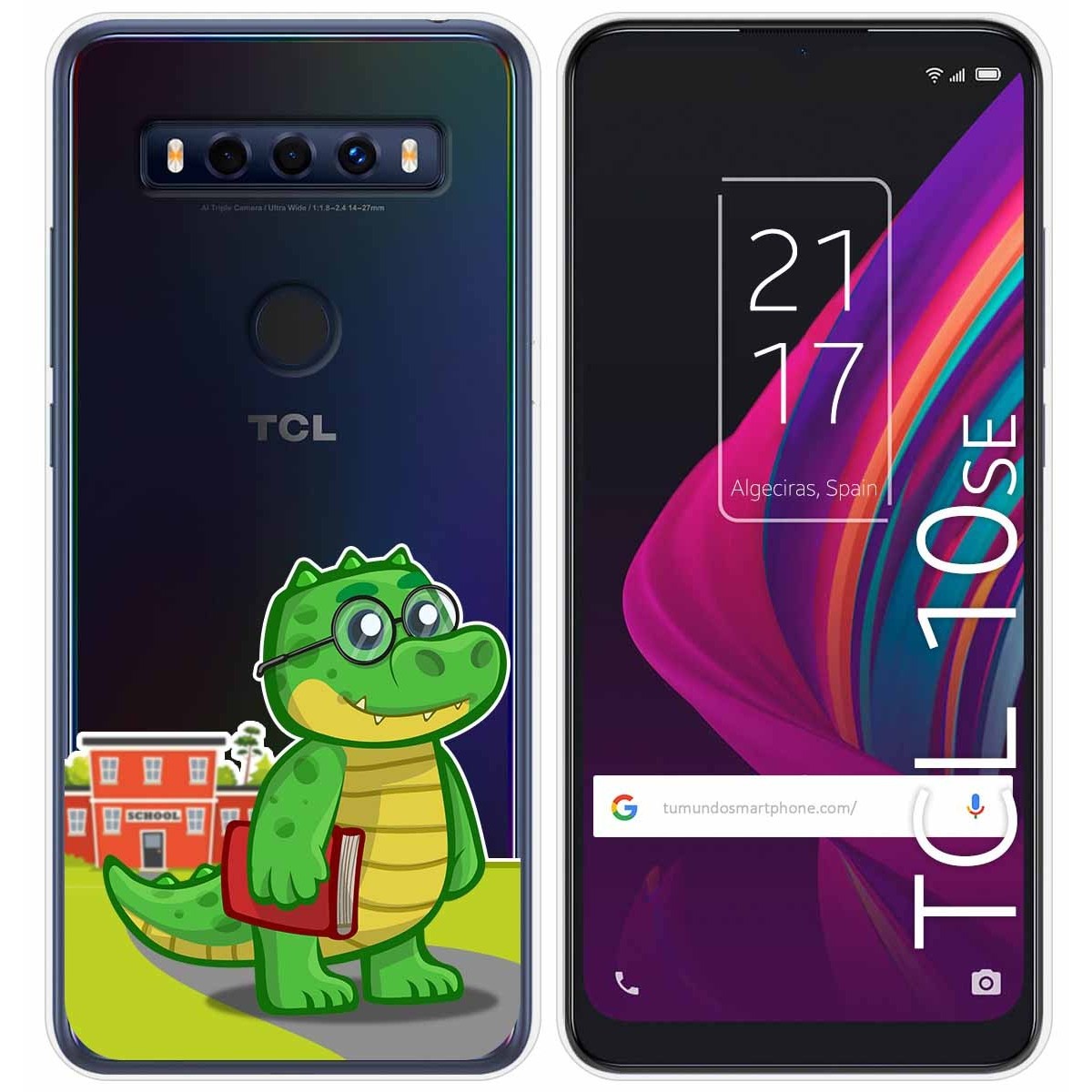 Funda Gel Transparente para TCL 10 SE diseño Coco Dibujos