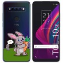 Funda Gel Transparente para TCL 10 SE diseño Conejo Dibujos