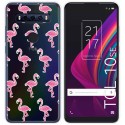 Funda Gel Transparente para TCL 10 SE diseño Flamenco Dibujos
