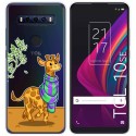Funda Gel Transparente para TCL 10 SE diseño Jirafa Dibujos