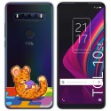 Funda Gel Transparente para TCL 10 SE diseño Leopardo Dibujos