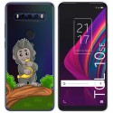 Funda Gel Transparente para TCL 10 SE diseño Mono Dibujos
