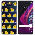 Funda Gel Transparente para TCL 10 SE diseño Pato Dibujos