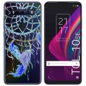 Funda Gel Transparente para TCL 10 SE diseño Plumas Dibujos